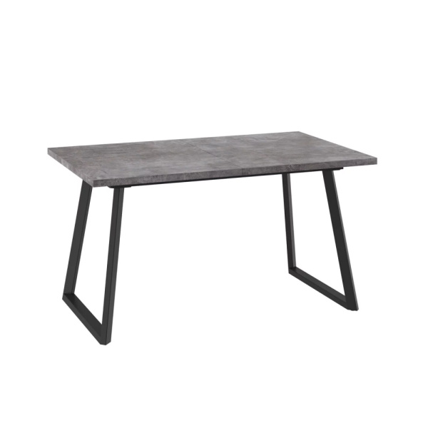 Стол LOFT-140, раздвижной 140(180)х85, ДЫМЧАТАЯ КЕРАМИКА/ЧЕРНЫЙ